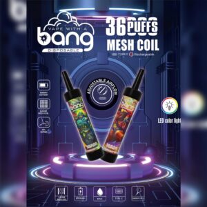 Bang 36000 Puffs Disposable Vape Pen – 0%–5% Nicotine | 36K Puffs, Original, High-Capacity Vape