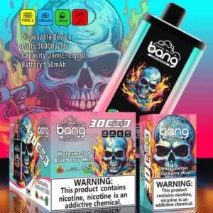 Bang 30K PRO Disposable Vape – 30,000 Puffs, Dual Flavors, LED Display, Long-Lasting Power