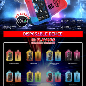 Bang Gear 20K – 20000 Puffs Rechargeable Disposable Vape with LCD Screen
